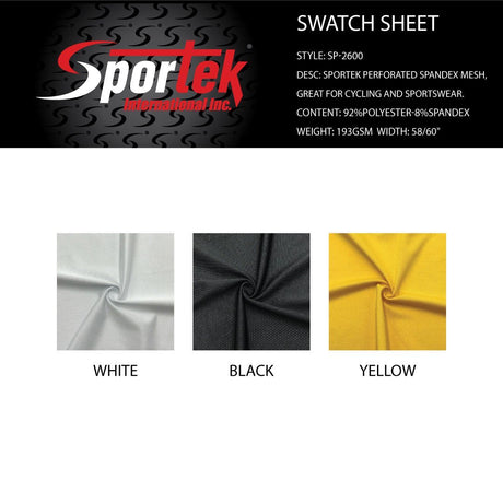 SP - 2600 Perforated Mesh Poly - Spandex - Spandexbyyard