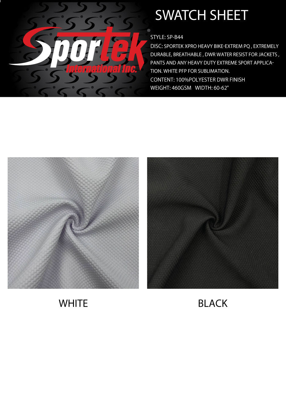 SP - B44 - Sportek Xpro Heavy Bike - Extreme PQ Extremely Durable Breathable DWR water resist - Spandexbyyard