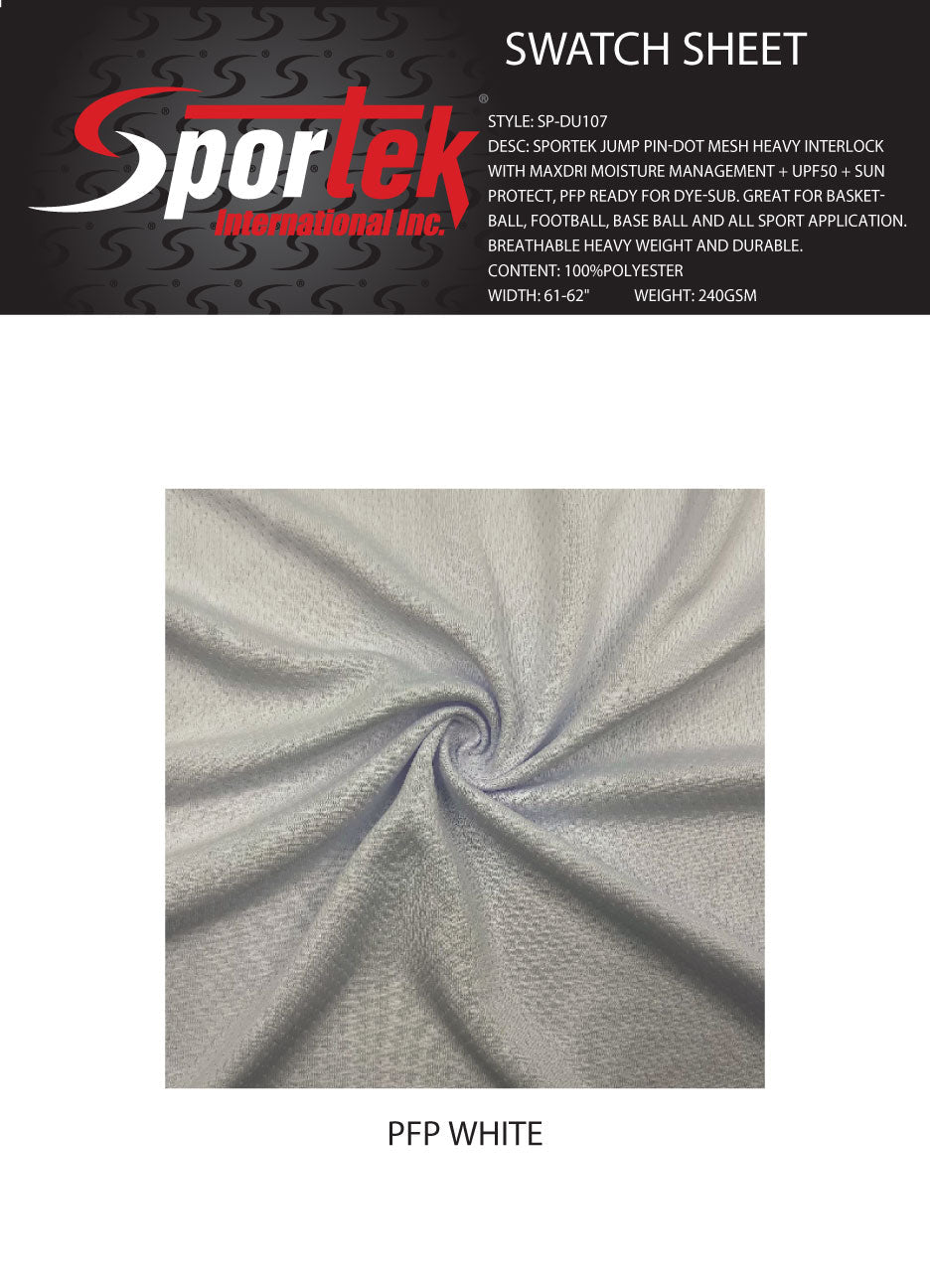 SP - DU107 Sportek Jump Pin - Dot Mesh Heavy Interlock - Spandexbyyard