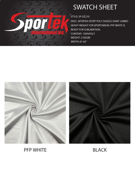 SP - DZ210 Sportek Sport Poly Dazzle Shiny Jumbo Heavy - weight - Spandexbyyard