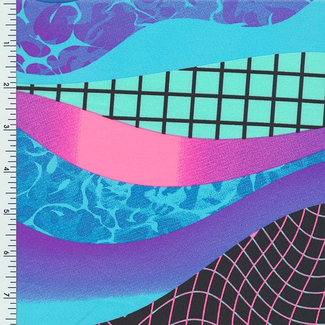 SP - GG7202 Brazilian Design "GEO Waves" - Spandexbyyard