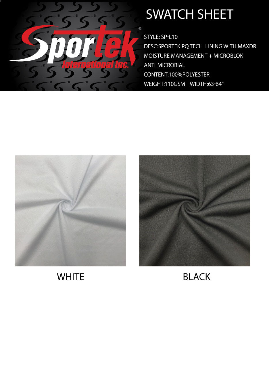 SP - L10 Sportek PQ Tech Lining with MaxDri Moisture Management - Spandexbyyard