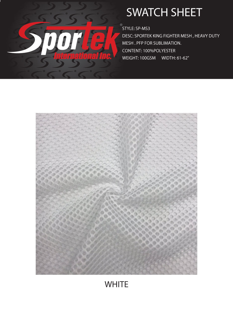 SP - MS3 Sportek king fighter mesh - Spandexbyyard