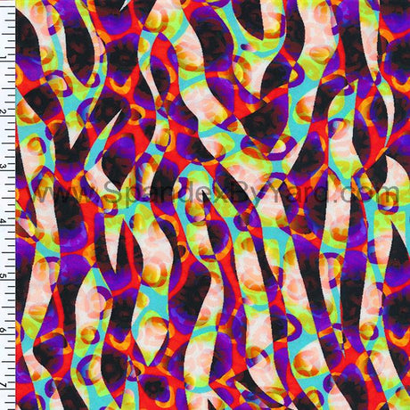 SP - NP2604 Love Maze Nylon Spandex Digitally Wet Print - Spandexbyyard