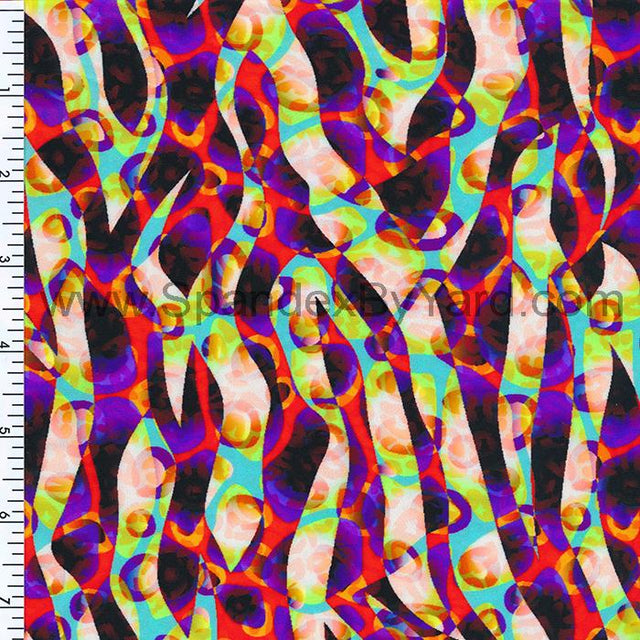 SP - NP2604 Love Maze Nylon Spandex Digitally Wet Print - Spandexbyyard