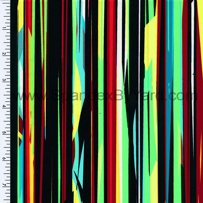 SP - NP2606 Joyfull Tree Neon Nylon Spandex Digitally Wet Print - Spandexbyyard