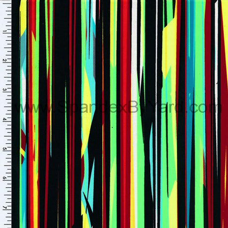 SP - NP2606 Joyfull Tree Neon Nylon Spandex Digitally Wet Print - Spandexbyyard