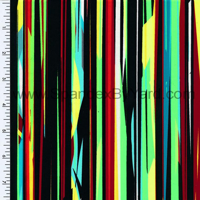 SP - NP2606 Joyfull Tree Neon Nylon Spandex Digitally Wet Print - Spandexbyyard