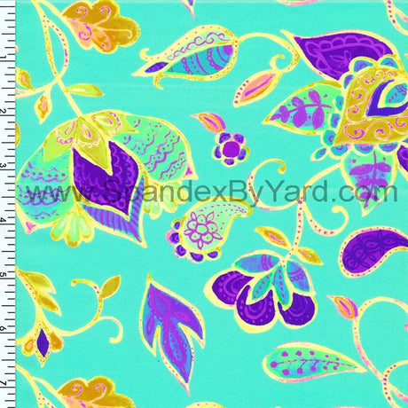 SP - NP2610 Shiraz Nylon Spandex Digitally Wet Print - Spandexbyyard