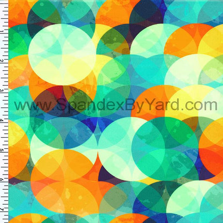 SP - NP2614 Party Lights Nylon Spandex Digitally Wet Print - Spandexbyyard