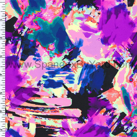 SP - NP2624 Picasso Nylon Spandex Digitally Wet Print - Spandexbyyard