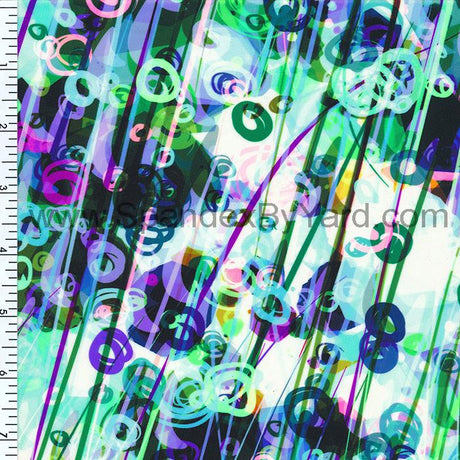 SP - NP2627 Feeling Lucky Nylon Spandex Digitally Wet Print - Spandexbyyard