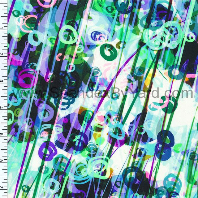SP - NP2627 Feeling Lucky Nylon Spandex Digitally Wet Print - Spandexbyyard