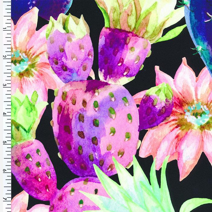 SP - NP2632 Midnight Lili Nylon Spandex Digital Wet Print - Spandexbyyard