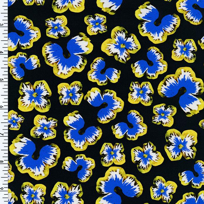 SP - NP2655 Butterfly Daisy Nylon Spandex Digitally Wet Print - Spandexbyyard