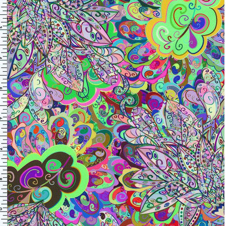 SP - NP2657 Peace Garden Nylon Spandex Digitally Wet Print - Spandexbyyard