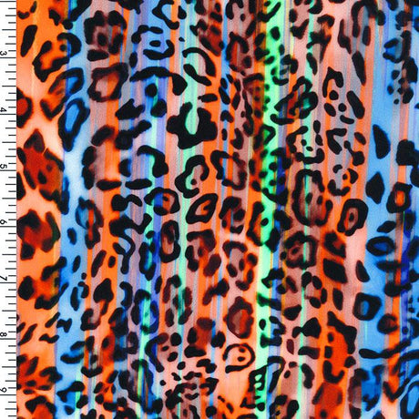SP - NP2699 Disco Leopard Nylon Spandex Digitally Wet Print - Spandexbyyard