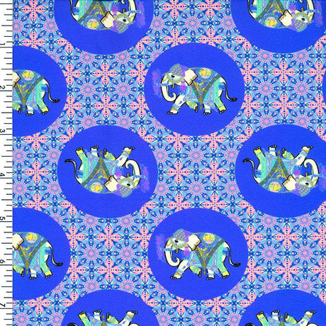 SP - NP2705 Silk Elephant Nylon Spandex Digitally Wet Print - Spandexbyyard