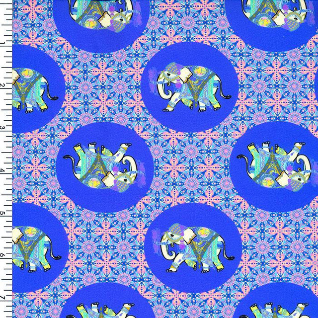 SP - NP2705 Silk Elephant Nylon Spandex Digitally Wet Print - Spandexbyyard