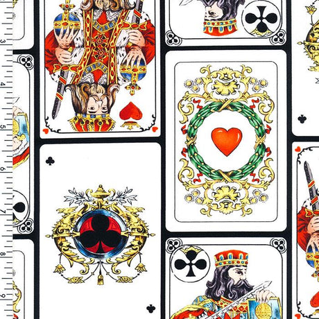 SP - NP2707 King of Cards Nylon Spandex Digitally Wet Print - Spandexbyyard
