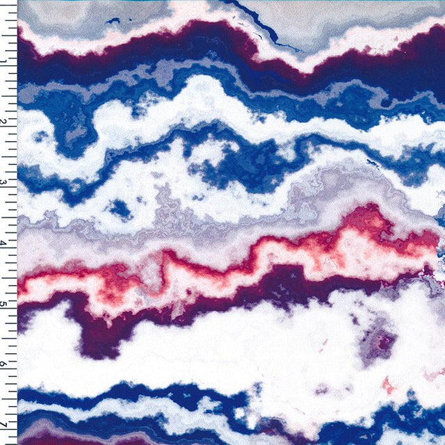 SP - NP2713 Marble Flow Nylon Spandex Digitally Wet Print - Spandexbyyard