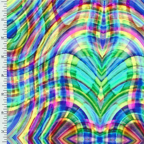 SP - NP2728 Love Maze Nylon Spandex tricot wet print - Spandexbyyard