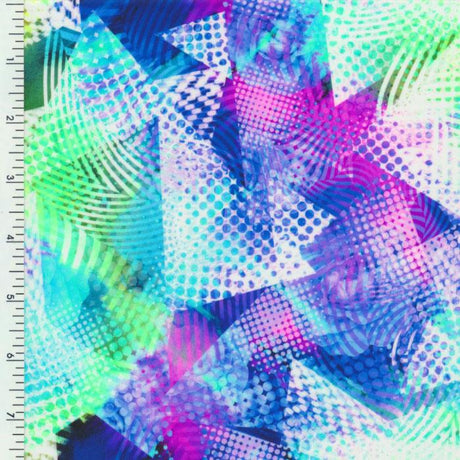 SP - NP2789 Race Triangle Nylon Spandex Digitally Wet Print - Spandexbyyard