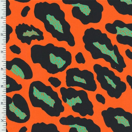 SP - NP2799 Funny Spots ORANG Nylon Spandex Digitally Wet Print - Spandexbyyard