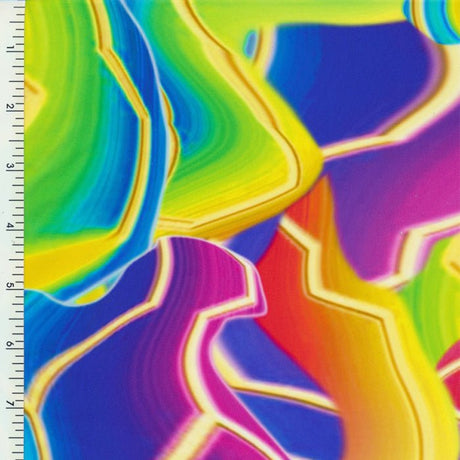 SP - NP2816 Rainbow Glass Nylon Spandex Digitally Wet Print - Spandexbyyard