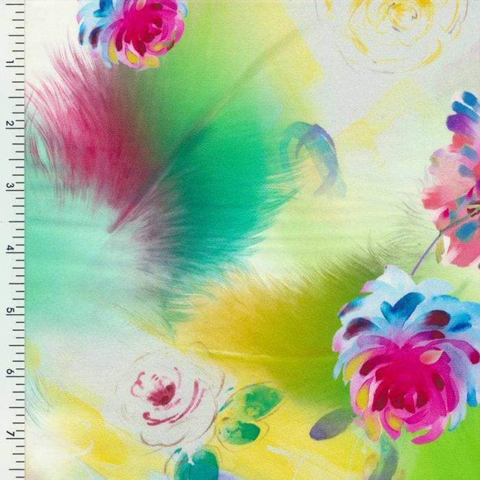 SP - NP90004 Soft as Silk Printed Spandex - Spandexbyyard