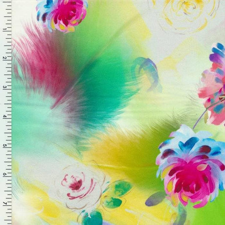 SP - NP90004 Soft as Silk Printed Spandex - Spandexbyyard