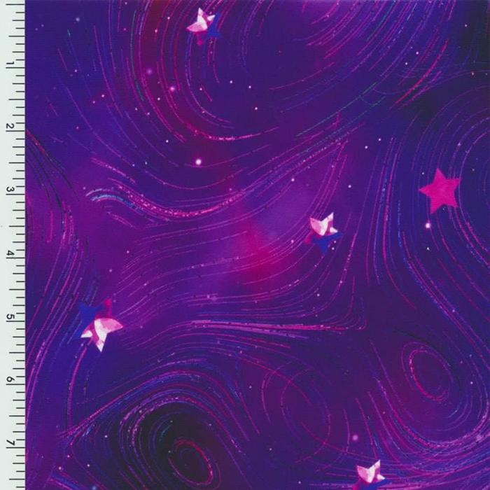 SP - NP90006 Stars in Motion Printed Spandex - Spandexbyyard
