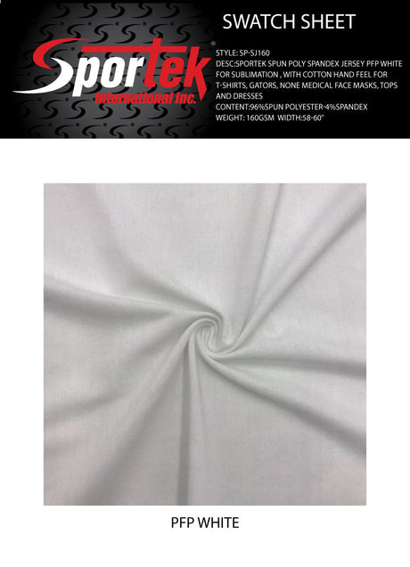 SP - SJ160 Sportek Spun Poly Spandex Jersey - Spandexbyyard