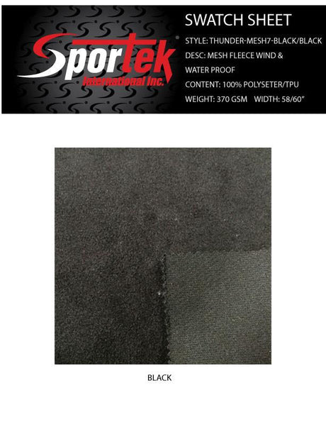 SP - Thunder Mesh 7 Mesh - Fleece Soft Shell , Wind Proof, Water Proof - Spandexbyyard