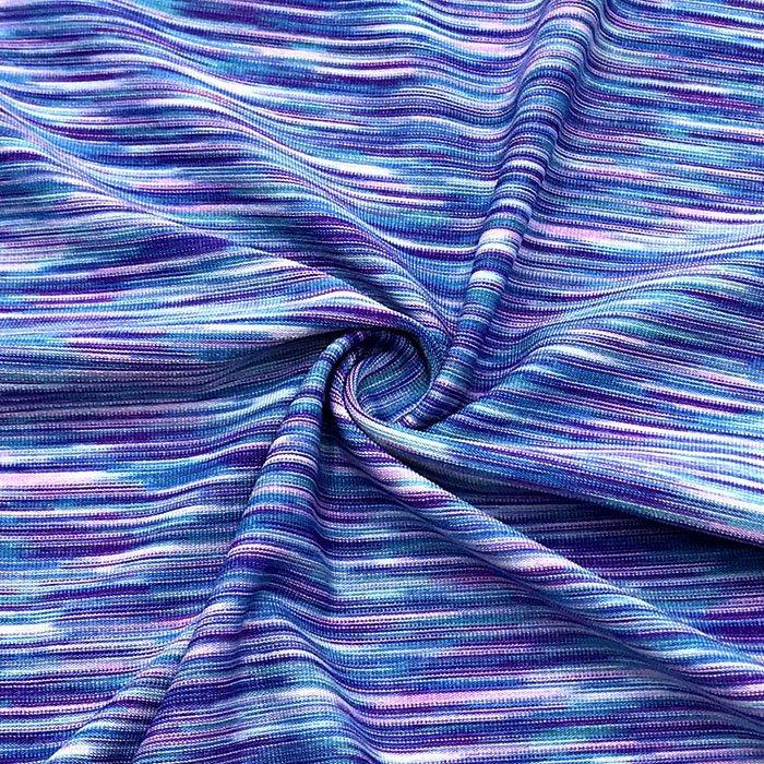 SP - X6 | Yarn - Dye Multi Color Space Dye Alpha - Tek Mid Weight with MaxDri Microblok - Spandexbyyard