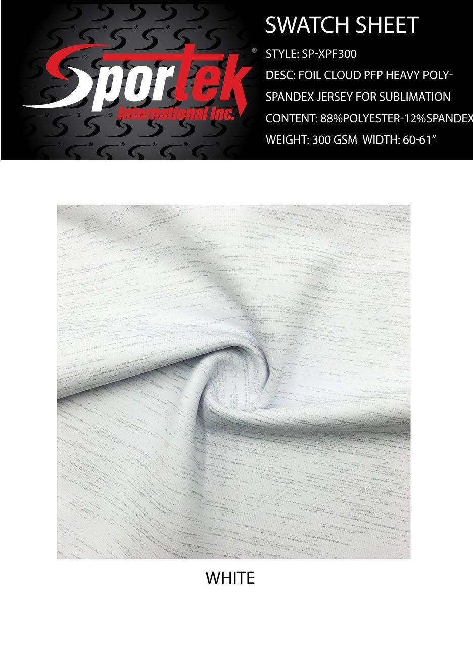 SP - XPF300 | foil cloud PFP Heavy poly - spandex jersey for sublimation - Spandexbyyard