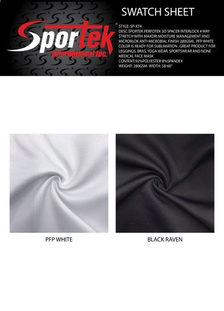 SP - XT4 Sportek PerfoTek 3D Spacer Interlock 4 way stretch with MaxDri moisture management and MicroBlok - Spandexbyyard