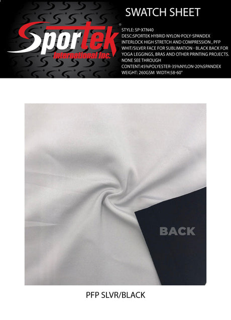 SP - XTN40 Sportek Hybrid Nylon - Poly - Spandex Interlock High stretch and Compression - Spandexbyyard
