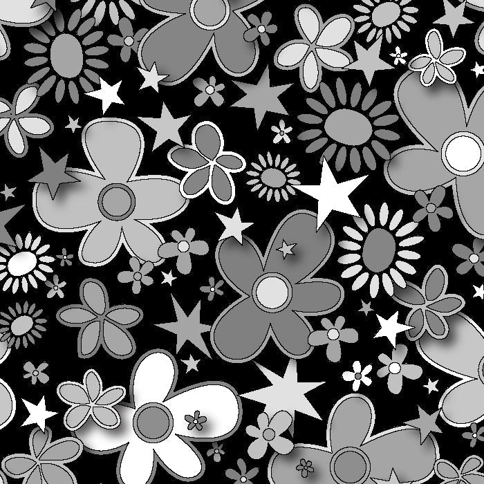 SPT - 6641 - Flower Stars 3 - Spandexbyyard