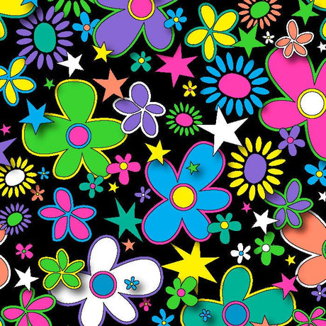 SPT - 6641 - Flower Stars 3 - Spandexbyyard