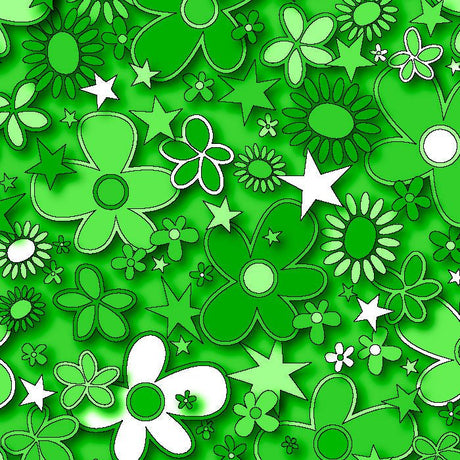 SPT - 6641 - Flower Stars 3 - Spandexbyyard