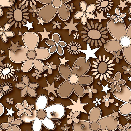 SPT - 6641 - Flower Stars 3 - Spandexbyyard