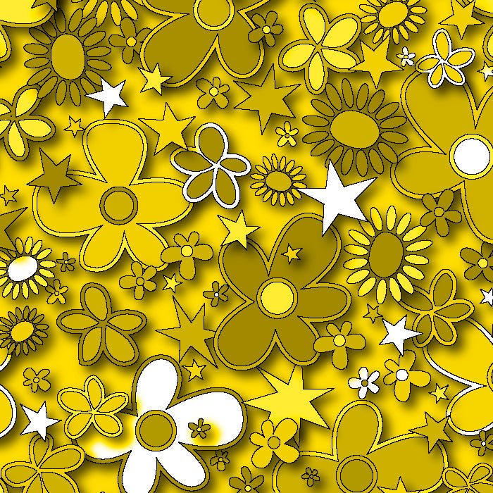 SPT - 6641 - Flower Stars 3 - Spandexbyyard