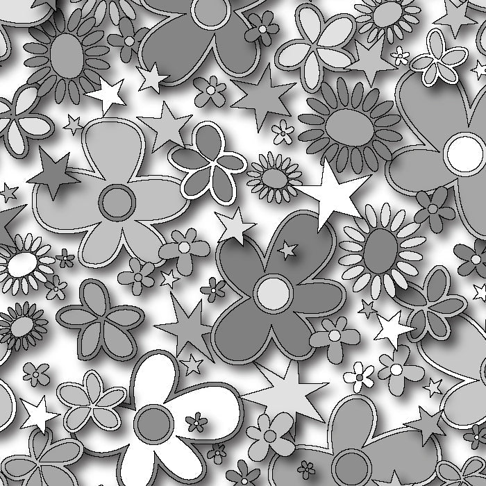 SPT - 6641 - Flower Stars 3 - Spandexbyyard