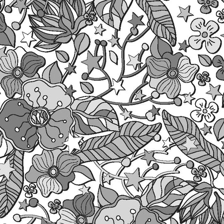 SPT - 6642 - Flower Stars 4 - Spandexbyyard