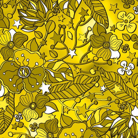 SPT - 6642 - Flower Stars 4 - Spandexbyyard