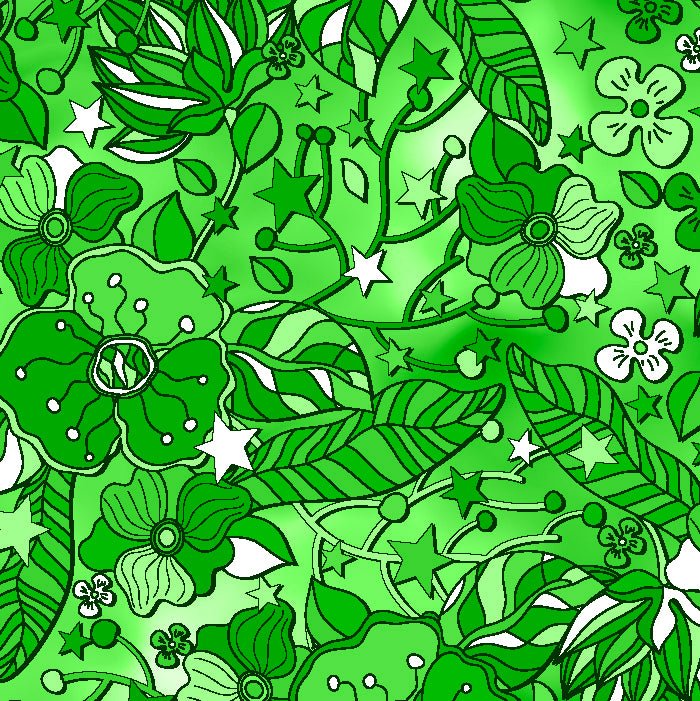 SPT - 6642 - Flower Stars 4 - Spandexbyyard
