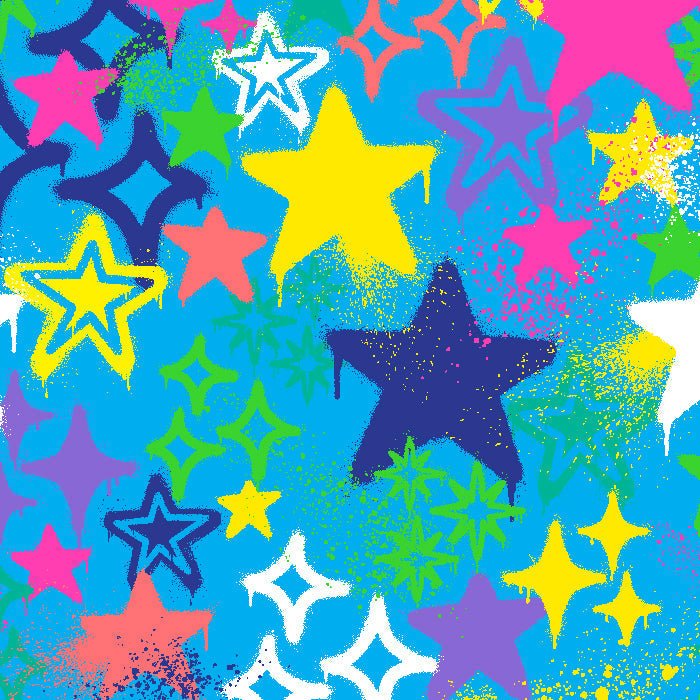 SPT - 6643 - Graffiti Stars - Spandexbyyard