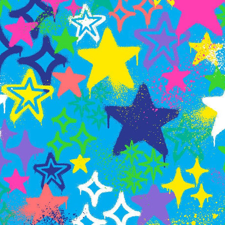 SPT - 6643 - Graffiti Stars - Spandexbyyard
