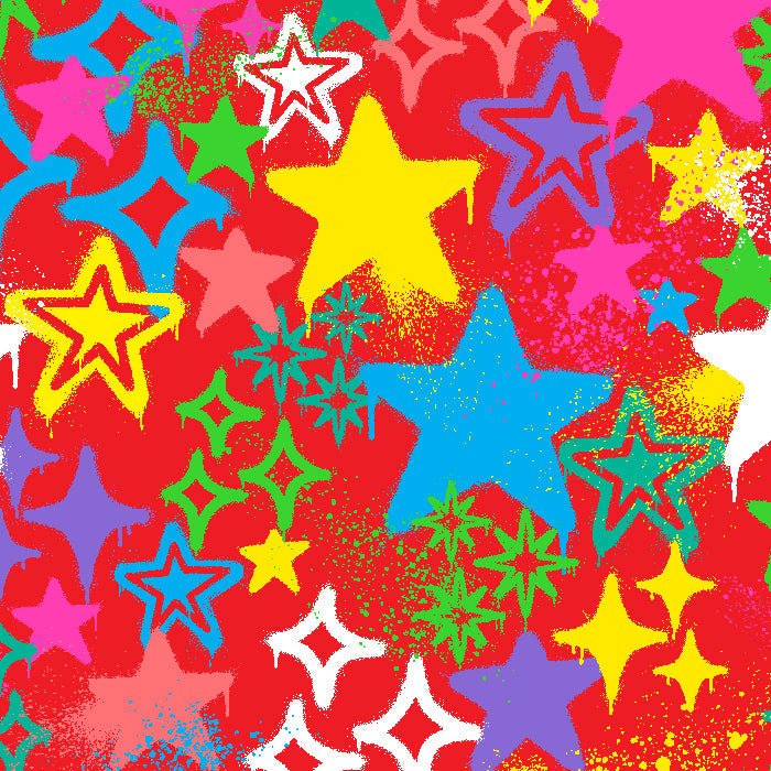 SPT - 6643 - Graffiti Stars - Spandexbyyard